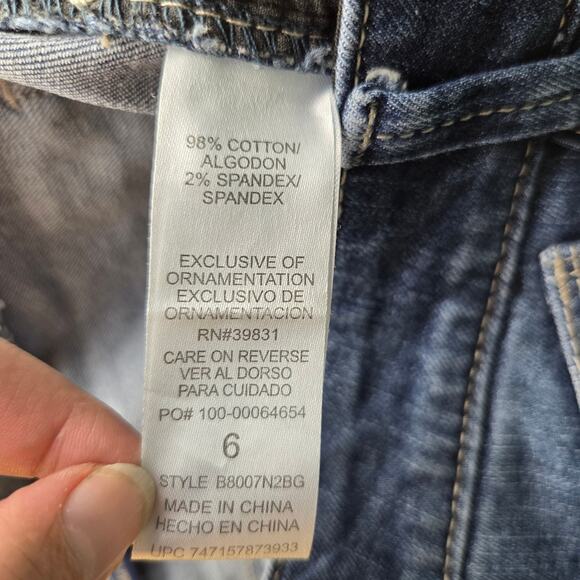 Democracy Womens Absolution Bermuda Raw Hem Shorts Size 6 - Picture 4 of 5